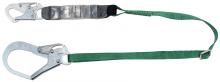 MSA Safety 10188103 - Lanyard Shock Absorbing Single Leg Adjustable 6' w/ 1 Snap & 1 Scaffold Hook